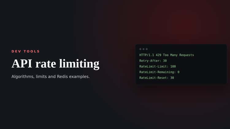 API rate limiting: Algorithms, limits and Redis examples.